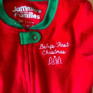 3M infant “Baby’s First Christmas” PJS